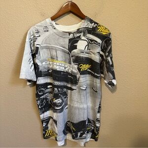 Vintage 90s NASCAR AOP Rusty Wallace Single Stitch T-Shirt